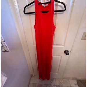 Athleta Orange Maxi Dress Size Small